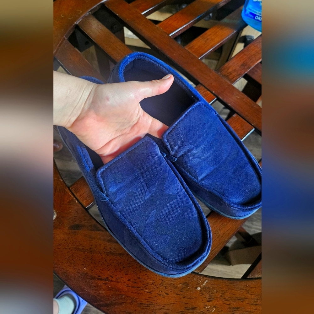 Blue Slip-On Slippers